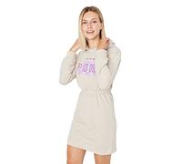 Trendyol Women's Woman Regular Jersey Crew Neck Knit Dress, Stone, XS