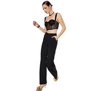 Trendyol Woman Regular Waist Wide Leg Wide Leg Pants Schwarz