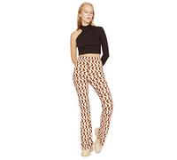 Trendyol Woman Straight Pants, Brown, L