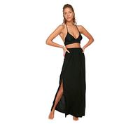Trendyol Women Beachwear Maxi The wrap Regular fit Woven Skirt Schwarz