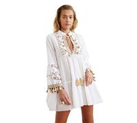 Trendyol Women Beachwear Mini Basic Regular Woven Dress Weiß