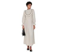 Trendyol Women Design Maxi A-line Skater Woven Modest Dresses Beige