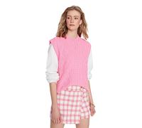 Trendyol Women Design Regular Basic High Neck Knitwear Sweater Pink