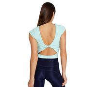 Trendyol Women Fitted Basic Crew Neck Knit Blouse,Water Green,S