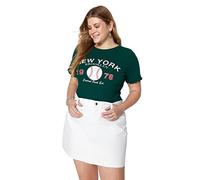 Trendyol Women Fitted Basic Crew Neck Knit Plus Size Blouse,Emerald,5XL