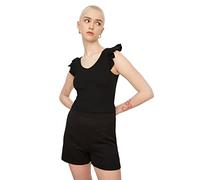 Trendyol Women Fitted Basic Scoop Neck Knit Blouse Black