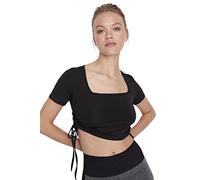 Trendyol Women Fitted Basic Square Collar Woven Blouse Black