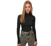 Trendyol Women Fitted Basic Turtleneck Knit Blouse