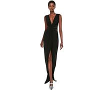 Trendyol Women Glam Maxi Shift Regular fit Woven Evening Dress Black