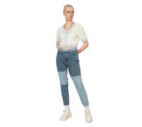 Trendyol Women High Waist Straight Leg Mom Jeans Blue