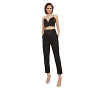Trendyol Women High Waist Straight Leg Regular fit Trousers Schwarz