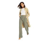 Trendyol Women High Waist Wide Leg Trousers Light Khaki