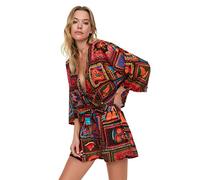 Trendyol Women Landscape Woven Two-Piece Set