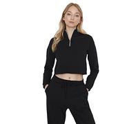 Trendyol Women Loungewear Fitted Basic Standing collar Knit Sweatshirt Black