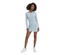 Trendyol Women Loungewear Mini Basic Slim Woven Dress Blue
