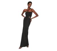 Trendyol Women Maxi Bodycon Fitted Woven Evening Dress Black