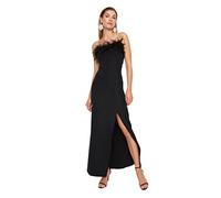 Trendyol Women Maxi Shift Fitted Woven Evening Dress Black
