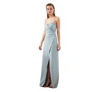 Trendyol Women Maxi Wrapover Fitted Woven Evening Dress
