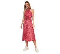 Trendyol Women Midi A-line Regular fit Woven Dress Pink