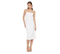 Trendyol Women Midi Bodycone Regular fit Woven Dress Ecru