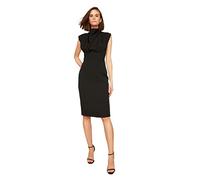 Trendyol Women Midi Bodycone Slim fit Woven Dress Schwarz