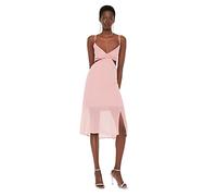 Trendyol Women Midi Skater Regular Woven Dress Pink