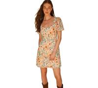 Trendyol Women Mini A-line Regular fit Woven Dress Ecru