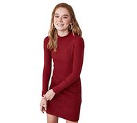 Trendyol Women Mini Bodycone Slim fit Knitted Dress Burgundy