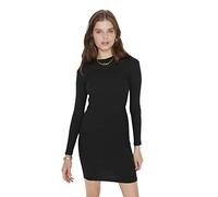 Trendyol Women Mini Bodycone Slim fit Knitted Dress Schwarz