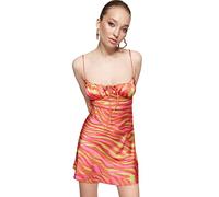 Trendyol Women Mini Shift Fitted Woven Dress,Very Colorful,34