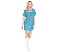 Trendyol Women Mini Shift Regular Woven Dress Green