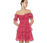 Trendyol Women Mini Skater Relaxed fit Woven Dress Multicolor