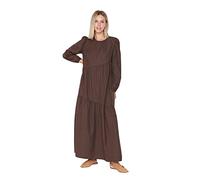 Trendyol Women Modest Maxi A-line Regular Woven Modest Dresses Brown