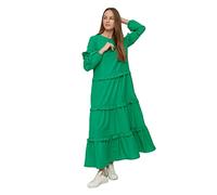 Trendyol Women Modest Maxi A-line Regular Woven Modest Dresses Green