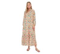 Trendyol Women Modest Maxi A-line Regular Woven Modest Dresses Orange