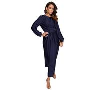 Trendyol Women Modest Maxi A-line Regular Woven Modest Evening Dresses Navy Blue