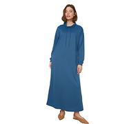 Trendyol Women Modest Maxi Basic Regular Knit Modest Dresses Indigo