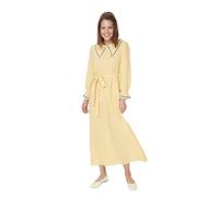 Trendyol Women Modest Maxi Basic Regular Woven Modest Dresses Mustard