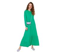 Trendyol Women Modest Maxi Smock Dress Regular Knit Modest Dresses Green