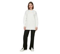 Trendyol Women Modest Regular Basic Crew neck Knit Modest Tunics Ecru
