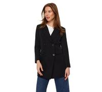 Trendyol Women Modest Regular Double-Breasted Lapel Collar Woven Modest Jackets & Vests Black