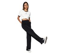 Trendyol Women Normal Waist Wide Leg Trousers,Black,S