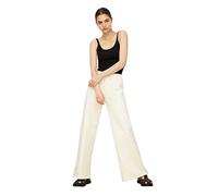 Trendyol Women Normal Waist Wide Leg Wide Leg Tracksuit Bottoms Ecru
