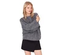 Trendyol Women Oversize Basic Crew Neck Knitwear Sweater