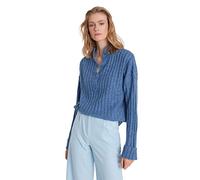 Trendyol Women Oversize Basic High Neck Knitwear Sweater Blau