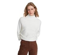 Trendyol Women Oversize Basic Standing Collar Knitwear Sweater Ecru