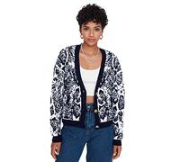 Trendyol Women Oversize Basic V Neck Knitwear Cardigan Navy Blue