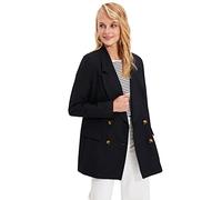 Trendyol Women Oversize Double-Breasted Lapel Collar Woven Jacket Navy Blue