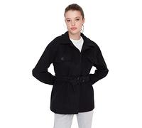 Trendyol Women Oversize Puffer Shirt collar Woven Coat