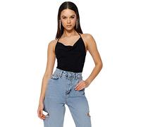 Trendyol Women Plain Knit Bodysuit,Black,38